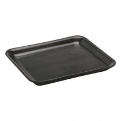 Black Flat Foam Tray 8 X 7" [pack 125 / 500]
