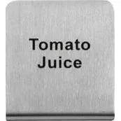 "Tomato Juice" Buffet Sign