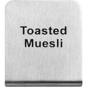 "Toasted Muesli" Buffet Sign