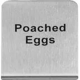 "Poached Eggs" Buffet Sign