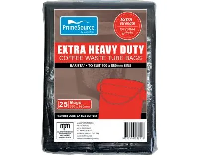 Barista Extra Heavy Duty Coffee Waste Tube Bags [pack 25 / 200]