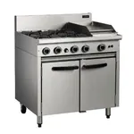 Cobra By Moffat 4 Burner Propane Gas Oven Range With Griddle Plate Cr9c ; Lpg/Propane