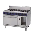 Blue Seal By Moffat 8 Burner Gas Oven Range G508d ; 1200mm Lpg