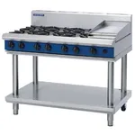 Blue Seal By Moffat Freestanding 6 Burner Propane Gas Cooktop With Griddle Plate G518c-Ls ; Lpg/Propane