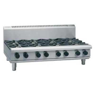 Waldorf By Moffat 1200mm 8 Burner Cooktop - Benchtop Model, Lpg, 224mj
