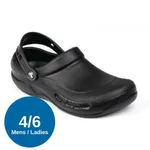 Crocs Bistro Black M4 W6 ; Male: Size 4. Female: Size 6