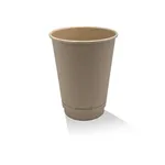 365ml / 12oz Aqueous Bamboo Double Wall Coffee Cup [25 Pack]