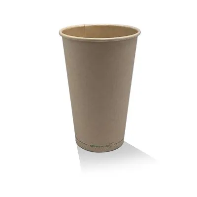 475ml / 16oz Aqueous Bamboo Single Wall Coffee Cup [1000 Pack]