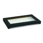 Black Catering Tray Lid Large With Window [pack 100]