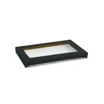 Black Catering Tray Lid Medium With Window [pack 100]