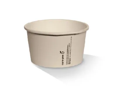 4oz Brown Biopbs Coated Ice Cream Cup [1000 Pack]