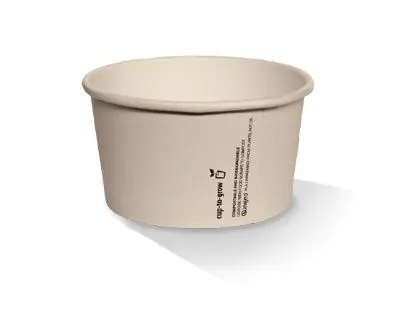 5oz Brown Biopbs Coated Ice Cream Cup [1000 Pack]