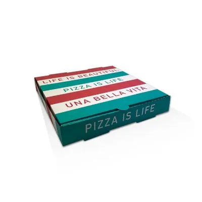 11" White Printed Pizza Box [100 Pack]