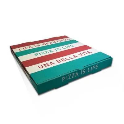 15" White Printed Pizza Box [50 Pack]