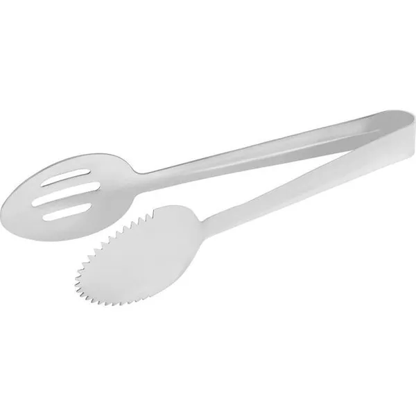 Solid / Slotted Spoon Tong Stainless Steel 240mm