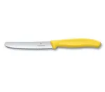 Swiss Classic Steak Knife 11cm Round Serrated Blade Swiss Handle - Orange