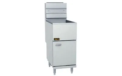 Anets As40 Silverline Gas Tube Deep Fryer - 100mj 4 Burner - 19-21 L 152 Mm Cooking Depth - 384 X 769 X 1201 Supplied With 2 Fry Baskets