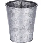 Coney Island Galvanised Pot with Plain Base 95x105mm