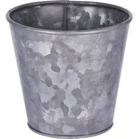 Coney Island Flared Galvanised Pot Plain 105x100mm