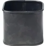 Coney Island Sugar Sachet Black Galvanised Cube 80x80x70mm