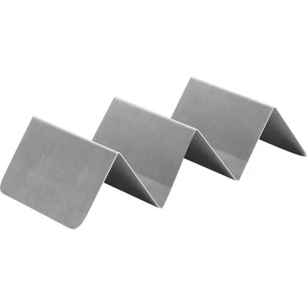 Coney Island Taco Holder / Stand Stainless Steel - 3 Compartment