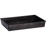 Coney Island Rectangular Flared Black Galvanised Tray 240x160x40mm