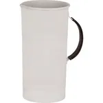 Coney Island Creme Water Pitcher with Leather Handle 1740ml