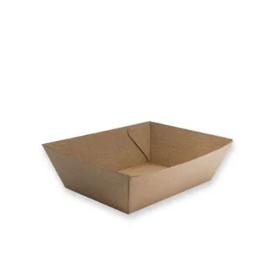 #1 Corrugated Kraft Brown Tray [50 Pack]