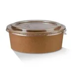 20/24/32oz Flat Pet Lid To Suit Salad Bowl [50 Pack]