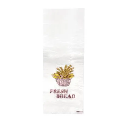 45.5 X 18 X 10cm Yellow / Brown Printed Bread Bag [pack 500 / Ctn 10 X 500]