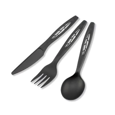 Black Cpla Heavy Duty Compostable Spoon [1000 Pack]