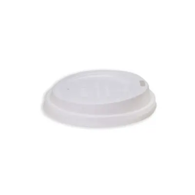 245-475ml / 8-16oz 90mm White PLA Coffee Cup Lid [1000 Pack]
