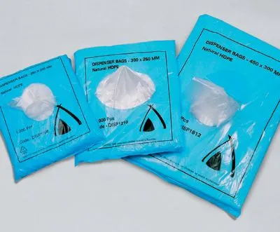 45 X 30cm Clear Hdpe Plastic Dispenser Bag [pack 1000 / Ctn 10 X 1000]