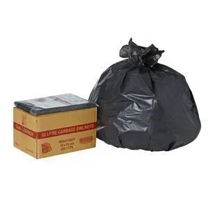 Bin Liner Black Heavy Duty 82L