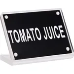 Buffet Sign Acrylic with Magnet Plate - Tomato Juice