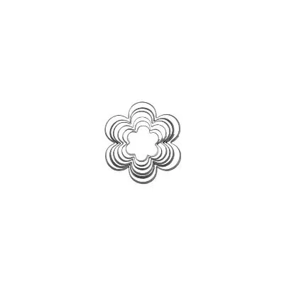Cutter Set Rose Tin 6pc — 40-95mm