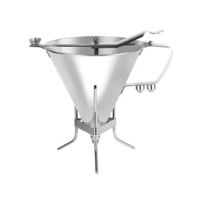 Confectionary Funnel With Stand Stainless Steel — 1.9L