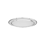 Chef Inox Oval Platter Rolled Edge S/S 250mm