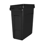 Rectangular Slim Bin Black Vented 76lt 279mmw 566mmd 760mmh