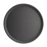 Edlp Olympia Kristallon Round Tray Black Anti-Slip Plastic - 406mm