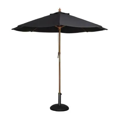Bolero Round Outdoor Umbrella 3m Diameter Black