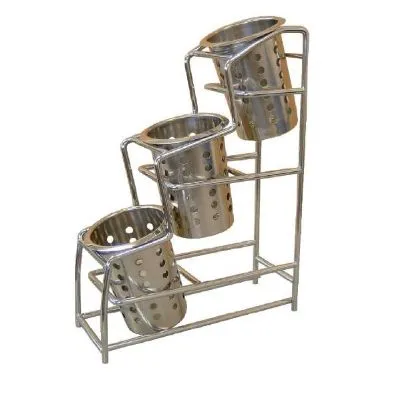 Craven Cutlery Pot Holder Chrome Plated (capacity 3 Pots)