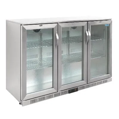 Polar G-Series Back Bar Cooler With Hinged Doors Stainless Steel 330ltr