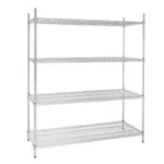 Vogue Flat Pack 4 Shelf Unit - 610x1520mm