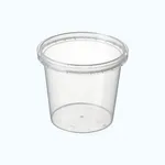 380ml Round Clear Pp Tamper Evident Container Pack Qty 20; Carton Qty 400