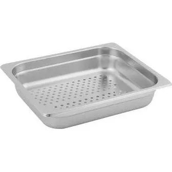 1/2 Size Anti-Jam Steam Pan - Perforated (100mm D)