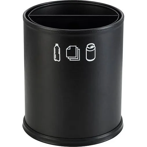 Round Recycle Waste Bin 2 Sections 3.0L