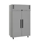 Williams 2 Door Pearl Upright Fridge, Solid Door Stainless Steel