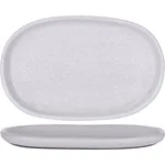Naturals Ash Grey Oval Coupe Plate 315x200mm