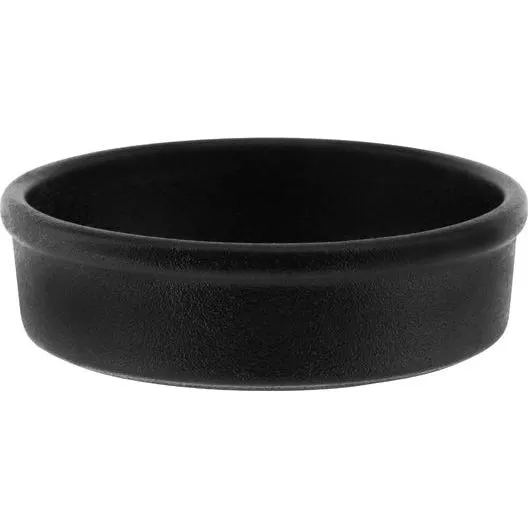 Black Round Tapas Dish 140mm